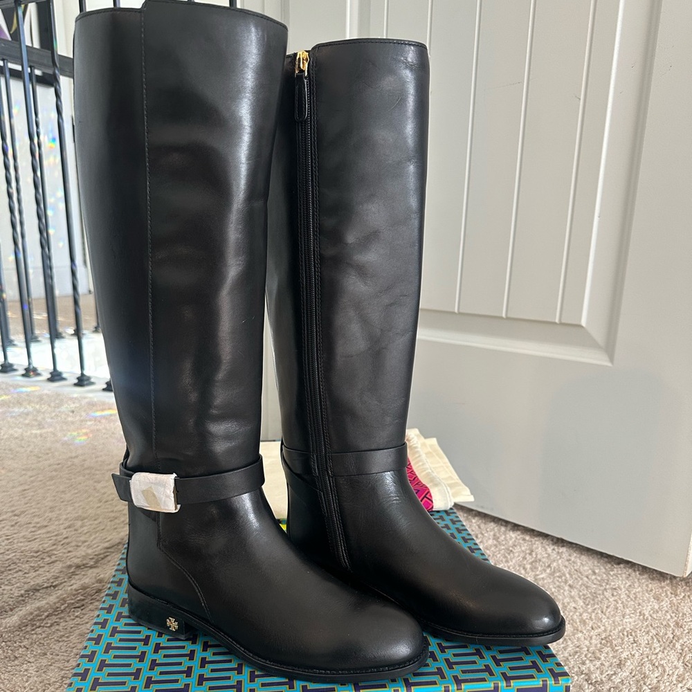 Tory Burch Brooke 25mm Knee Black Boots (New, size 7)